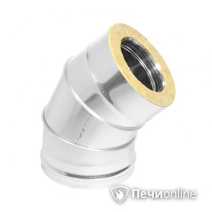 Колено 135° (45°) Теплов и Сухов Отвод Термо 45* ОТ-Р 430-0.5/оцинковка D150/210 в Пскове