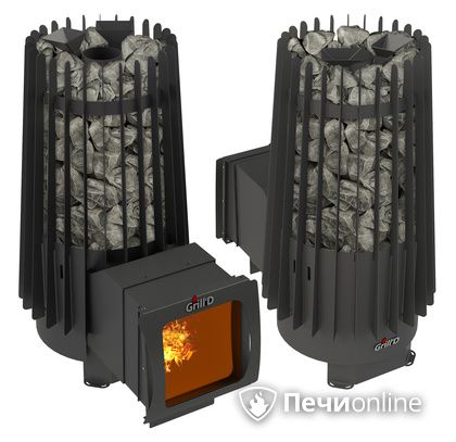Дровяная печь-каменка GrillD Cometa Vega 180 window long Max в Пскове