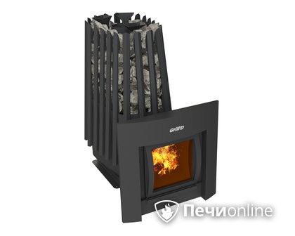 Дровяная печь-каменка GrillD Cometa Vega 350 window Max в Пскове