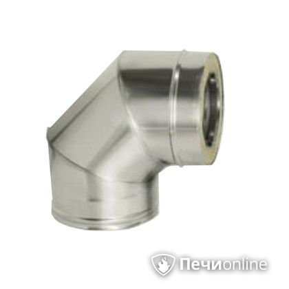 Дымоход Дымок Колено 90° с изоляцией 0,8 мм. OТFR90 150/230 в Пскове