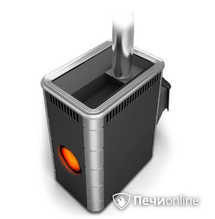 Дровяная банная печь TMF Аврора Inox ДА Иллюминатор антрацит НВ  в Пскове
