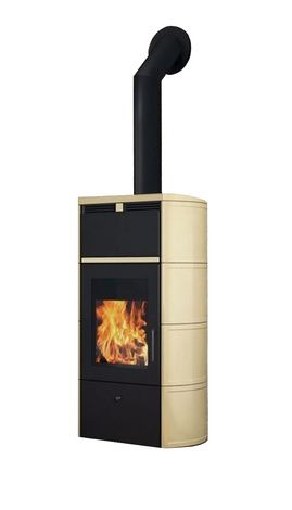 Печь-камин Edilkamin Flamma 24 kw V.A. Pergamena с Т/О в Пскове