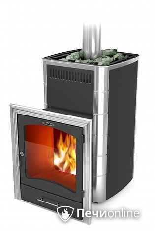 Дровяная банная печь TMF Калина II Inox БСЭ ТО антрацит НВ ПРН в Пскове