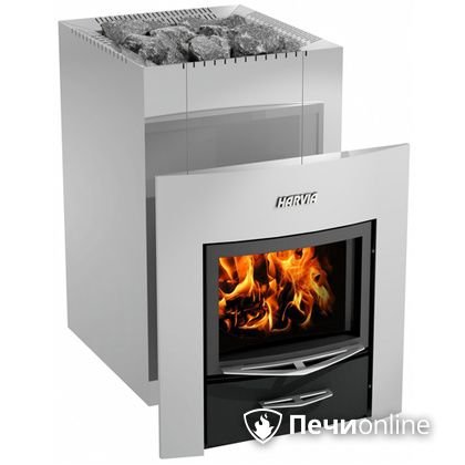 Дровяная банная печь Harvia 22 Duo Steel (Wk220) в Пскове