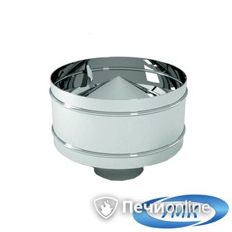 Дымоход УМК Оголовок с дефлектором D150х210 Н+Оц 0.5мм 0.5мм по воде в Пскове