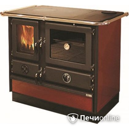 Отопительно-варочная печь MBS Thermo Magnum Red R с теплообменником и духовым шкафом в Пскове